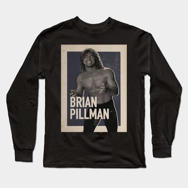 Brian Pillman Vintage Long Sleeve T-Shirt by nasib